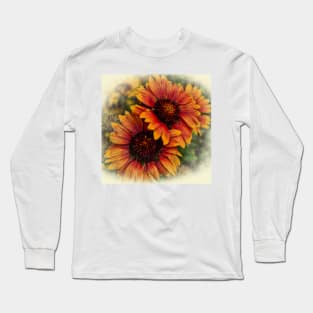 Golden Autumn Blooms Long Sleeve T-Shirt